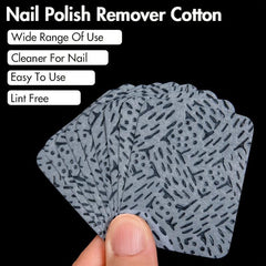 Double Sided Nail Polish Remover Cloth - Makeup Nail Remover Cotton