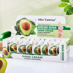 6pcs Avocado Hand Creams Nourishing and Hydrating for Dry Skin - Travel Size