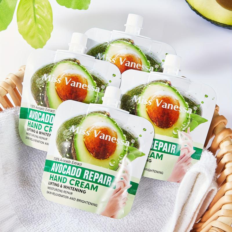 6pcs Avocado Hand Creams Nourishing and Hydrating for Dry Skin - Travel Size