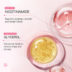 5pcs Hand Mask With Cat Claw Designs Softening And Whitening Your Hands
