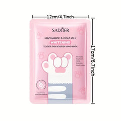 5pcs Hand Mask With Cat Claw Designs Softening And Whitening Your Hands