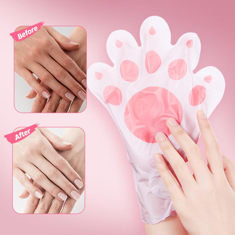 5pcs Hand Mask With Cat Claw Designs Softening And Whitening Your Hands