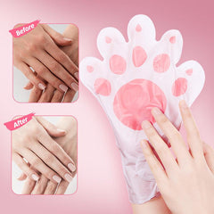 5pcs Hand Mask With Cat Claw Designs Softening And Whitening Your Hands