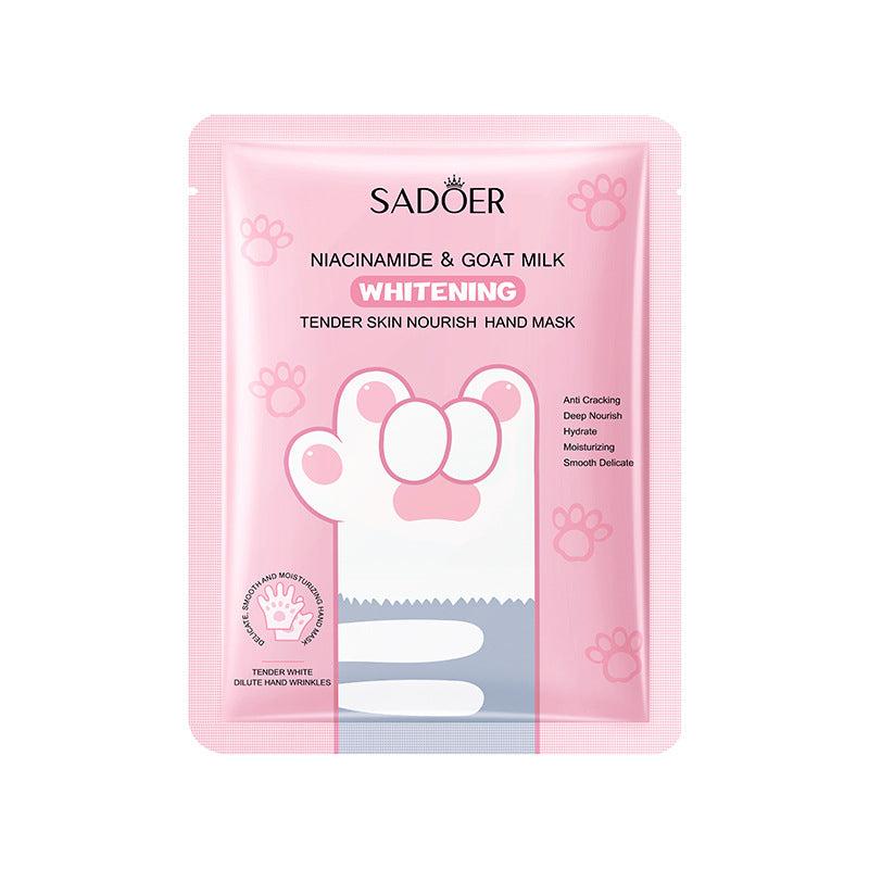 5pcs Hand Mask With Cat Claw Designs Softening And Whitening Your Hands