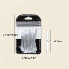 10 Pcs Fiberglass Nail Extension Silk Material False Nails Manicure Salon Tool