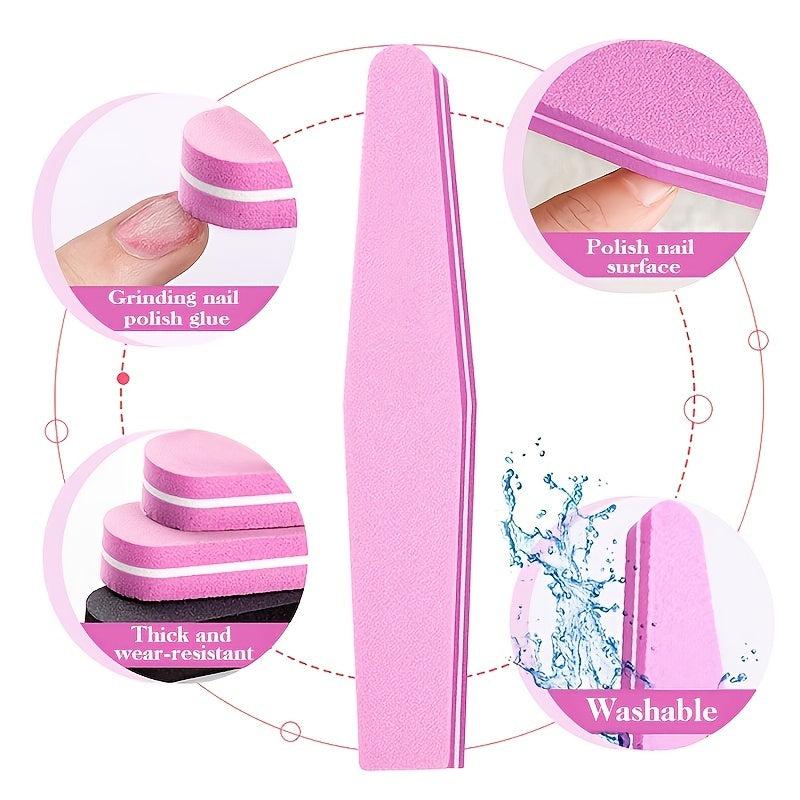 Double Sided Nail Buffer Sponge Kit for Natural Manicure and Strip Buffing