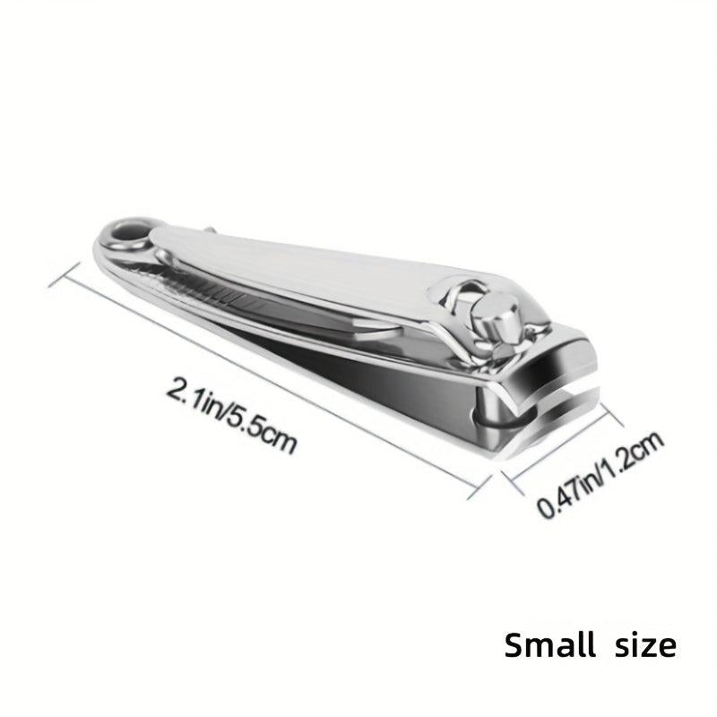 Stainless Steel Nail Clippers - Toe Nail Clipper with Nail File for Foot Care