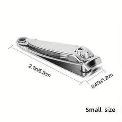 Stainless Steel Nail Clippers - Toe Nail Clipper with Nail File for Foot Care