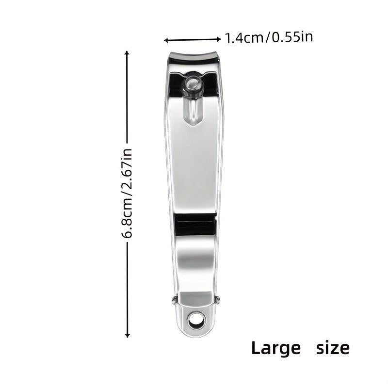 Stainless Steel Nail Clippers - Toe Nail Clipper with Nail File for Foot Care