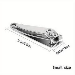 Stainless Steel Nail Clippers - Toe Nail Clipper with Nail File for Foot Care