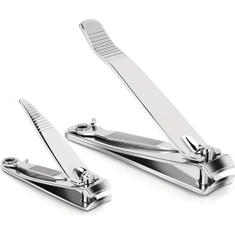 Stainless Steel Nail Clippers - Toe Nail Clipper with Nail File for Foot Care