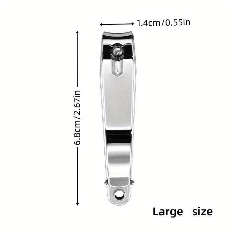 Stainless Steel Nail Clippers - Toe Nail Clipper with Nail File for Foot Care