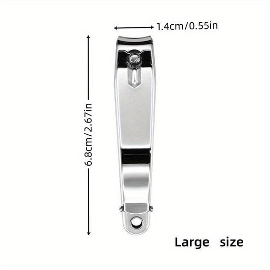 Stainless Steel Nail Clippers - Toe Nail Clipper with Nail File for Foot Care