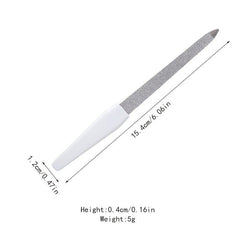 Stainless Steel Nail Files With Anti Slip Handle Double Sided Nail Filer