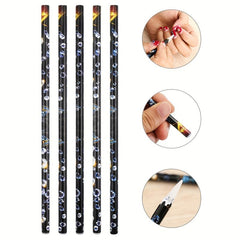 5Pcs Nail Art Pens Kit Nail Art Rhinestone Picker Soft Wax Pencil Wax Pen