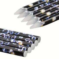 5Pcs Nail Art Pens Kit Nail Art Rhinestone Picker Soft Wax Pencil Wax Pen