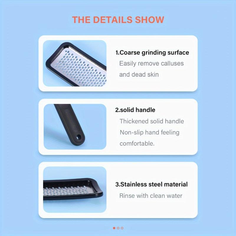 Professional Stainless Steel Foot File - Smooth and Soft Feet