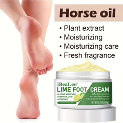 Intensive Lime Foot Cream for Dry Rough Cracked Feet, Heel Callus & Corn Remover
