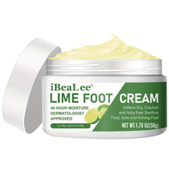 Intensive Lime Foot Cream for Dry Rough Cracked Feet, Heel Callus & Corn Remover