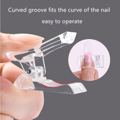 5pcs Nail Tip Clips Crystal Mold Fixing Clip Nail Tool Crystal Glue Clip