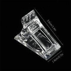 5pcs Nail Tip Clips Crystal Mold Fixing Clip Nail Tool Crystal Glue Clip