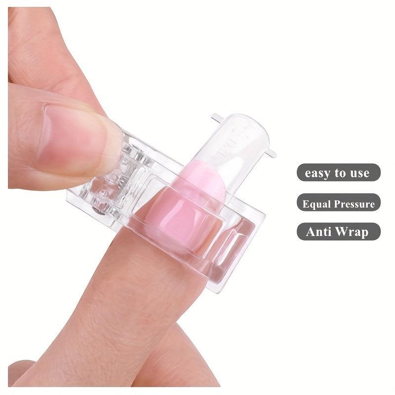 5pcs Nail Tip Clips Crystal Mold Fixing Clip Nail Tool Crystal Glue Clip