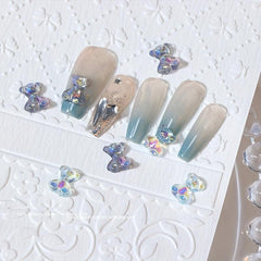 20pcs Sparkling Resin Crystal Bear Nail Art Charms for DIY Nail Art