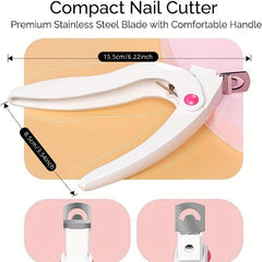 Professional Stainless Steel Nail Clippers for Acrylic Nails