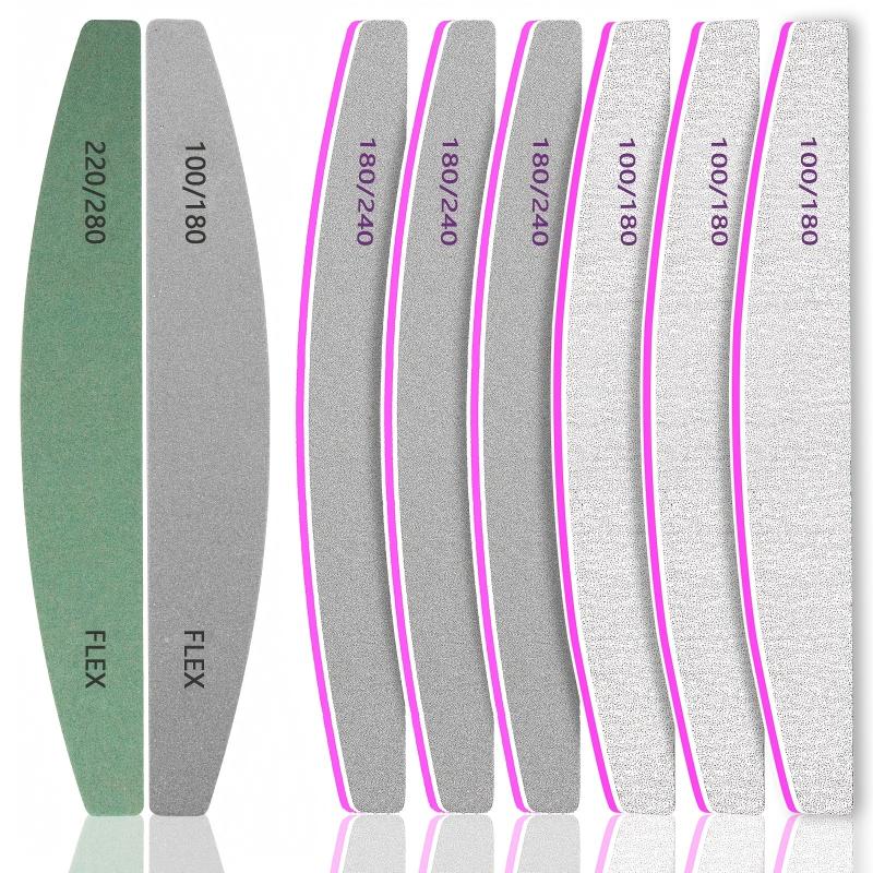 8 Pcs Nail File And Buffer Set 100 180 220 240 280 Nail File Buffer