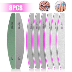 8 Pcs Nail File And Buffer Set 100 180 220 240 280 Nail File Buffer