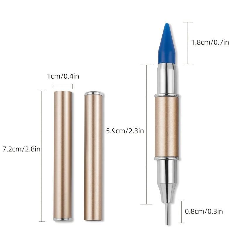 Dual-Ended Nail Art Gem Picker Pen for Rhinestones Beads Jewels