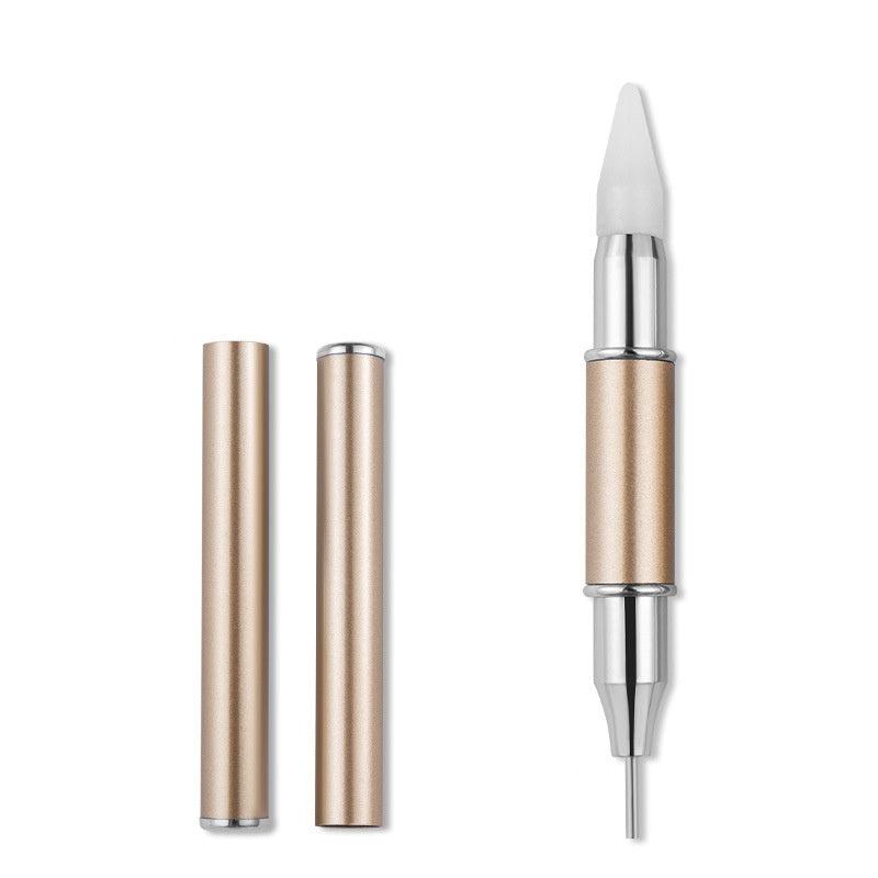 Dual-Ended Nail Art Gem Picker Pen for Rhinestones Beads Jewels