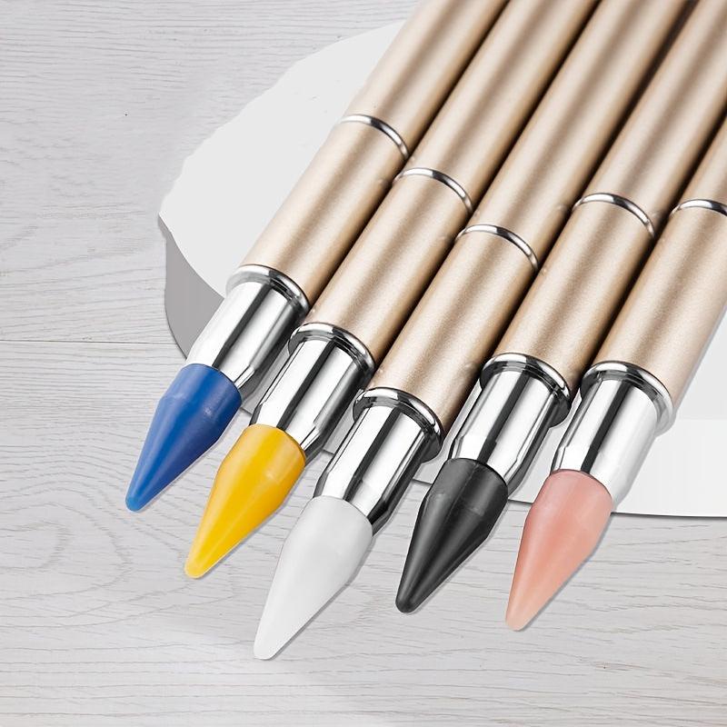 Dual-Ended Nail Art Gem Picker Pen for Rhinestones Beads Jewels