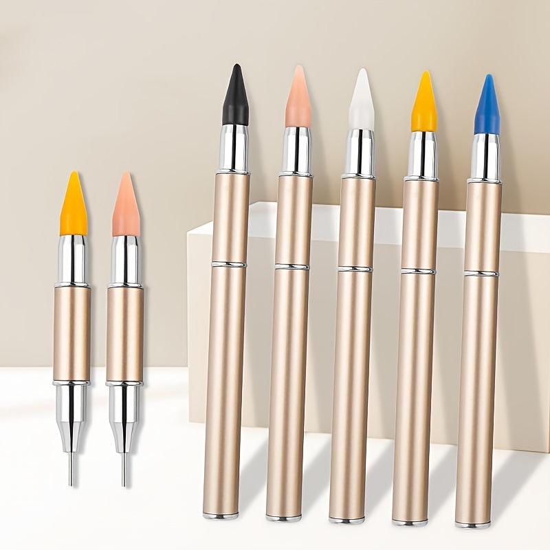 Dual-Ended Nail Art Gem Picker Pen for Rhinestones Beads Jewels