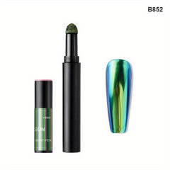 Nail Art Glitter Powder Air Cushion Magic Pen Chameleon Magic Mirror Powder Pen
