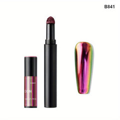 Nail Art Glitter Powder Air Cushion Magic Pen Chameleon Magic Mirror Powder Pen
