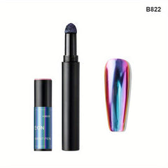 Nail Art Glitter Powder Air Cushion Magic Pen Chameleon Magic Mirror Powder Pen