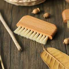 Natural Wooden Sisal Nail Brush for Toes and Nails Cleaning