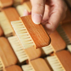 Natural Wooden Sisal Nail Brush for Toes and Nails Cleaning