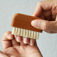 Natural Wooden Sisal Nail Brush for Toes and Nails Cleaning