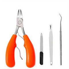 Stainless Steel Nail Clippers Set for Thick & Ingrown Nails