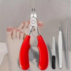 Stainless Steel Nail Clippers Set for Thick & Ingrown Nails