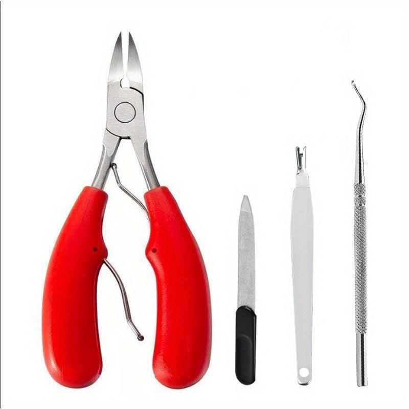 Stainless Steel Nail Clippers Set for Thick & Ingrown Nails