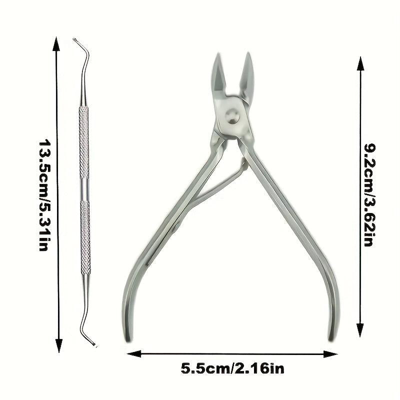 Ingrown Toenail Set with Correction Patch, Clipper, Lifter Pedicure Tool
