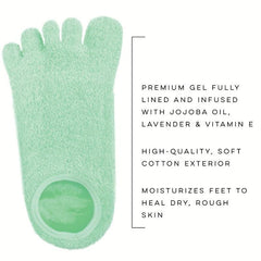 Moisturizing Foot Socks 5 Toes Spa Socks for Dry Feet Repair