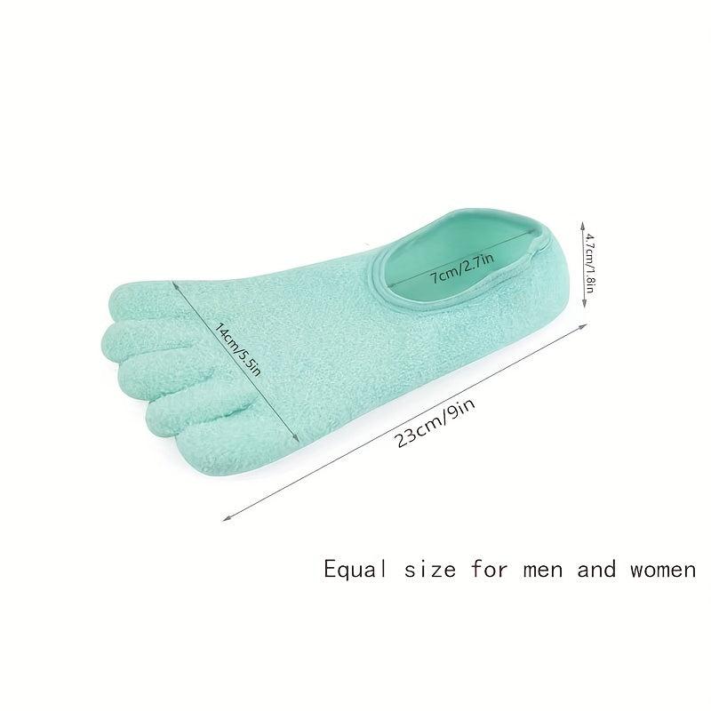 Moisturizing Foot Socks 5 Toes Spa Socks for Dry Feet Repair