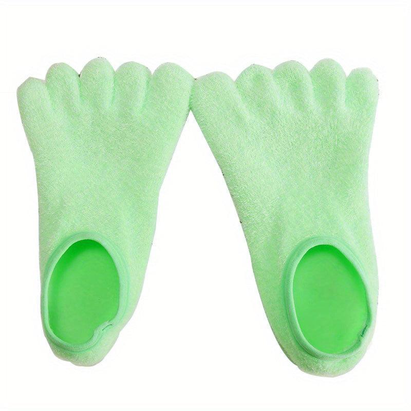 Moisturizing Foot Socks 5 Toes Spa Socks for Dry Feet Repair