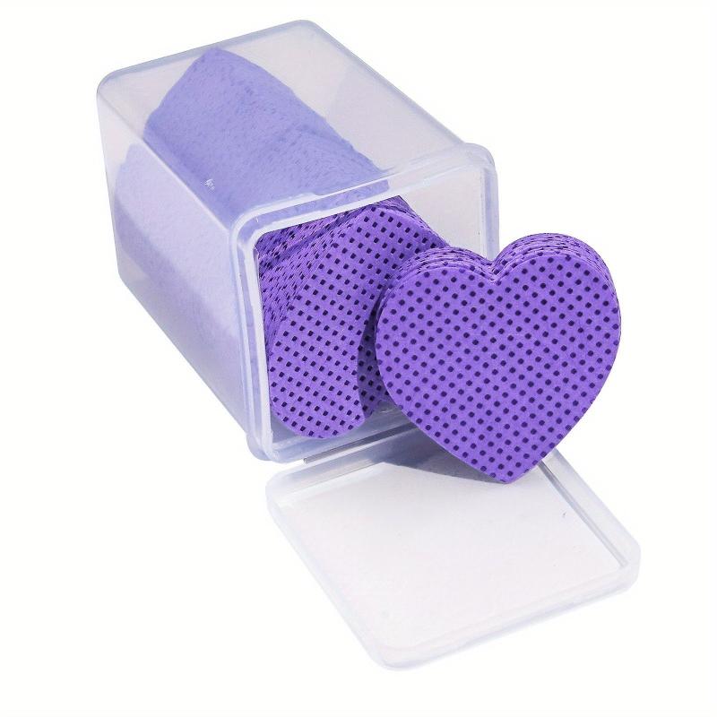 200 Pcs Heart Shaped Lint Nail Wipes Glue Wipes For Eyelash Extension