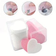 200 Pcs Heart Shaped Lint Nail Wipes Glue Wipes For Eyelash Extension