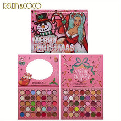 70 Colors Eyeshadow Palette Christmas Style Pearly Matte Glitter Shimmer Finish